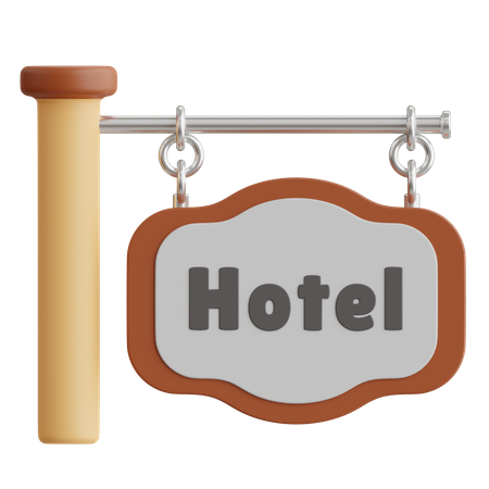 Hotel Sign  3D Icon