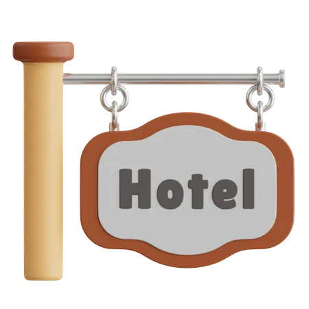 Hotel Sign  3D Icon