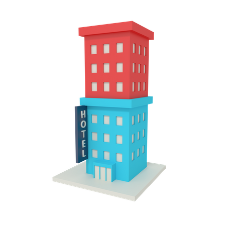 Hotelurlaub  3D Icon