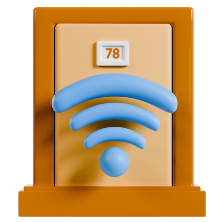 Hotel Wifi Connectivity  3D Icon