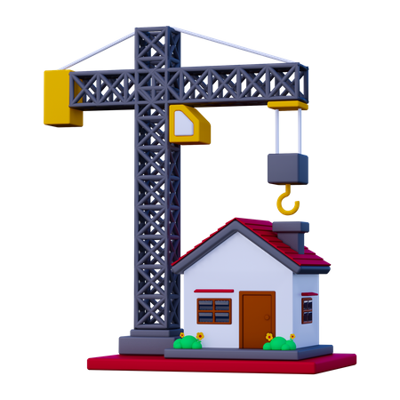 House Contruction  3D Icon