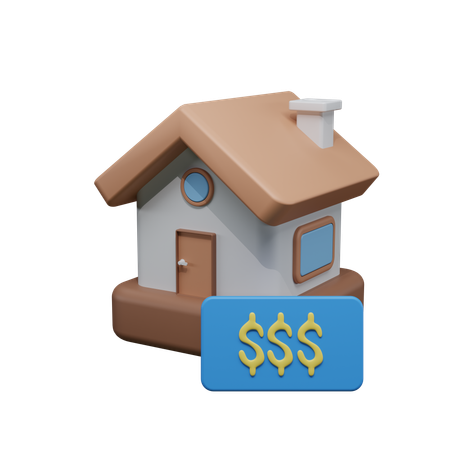 House sale  3D Icon