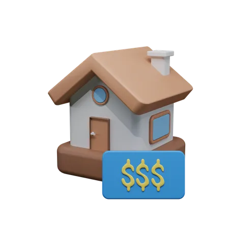 House sale  3D Icon