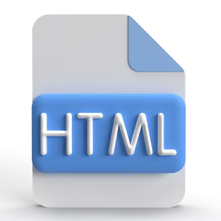 Html  3D Icon