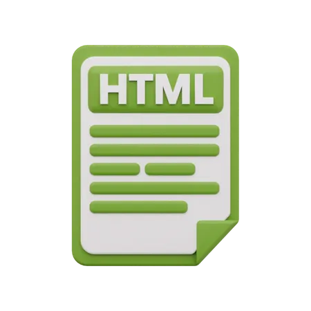 HTML-Datei  3D Icon