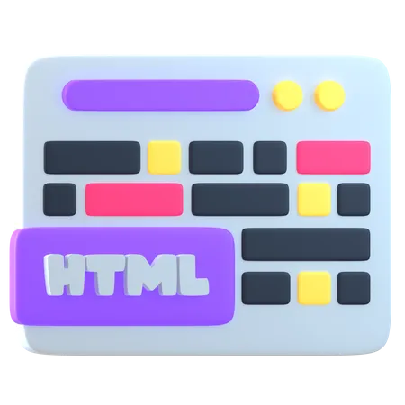 HTML-Datei  3D Icon