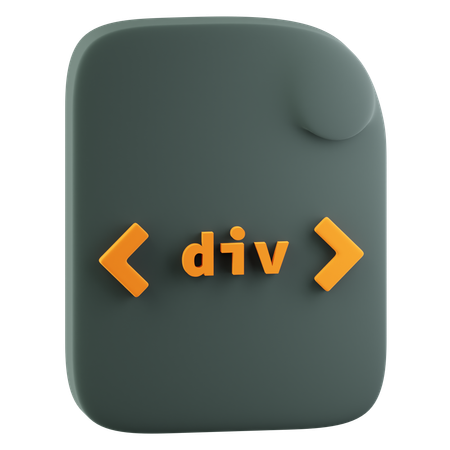 HTML Div 요소  3D Icon