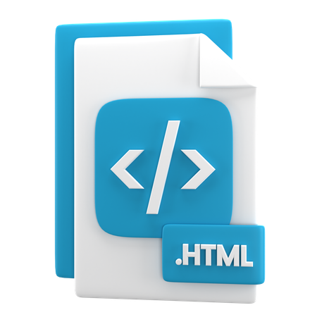 Htmlファイル  3D Icon