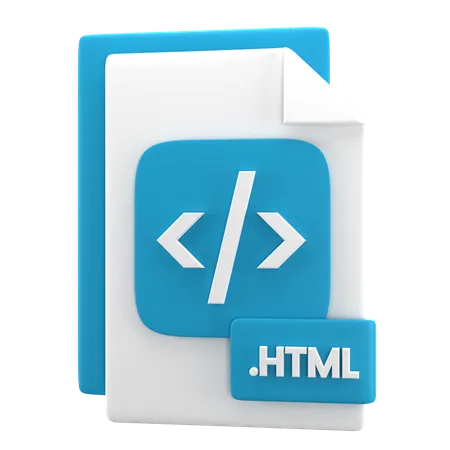 Htmlファイル  3D Icon