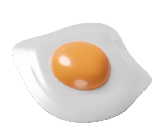 Huevos fritos  3D Icon