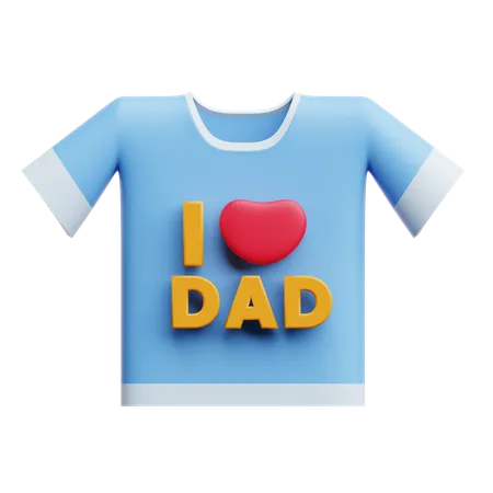 I love dad tshirt  3D Icon