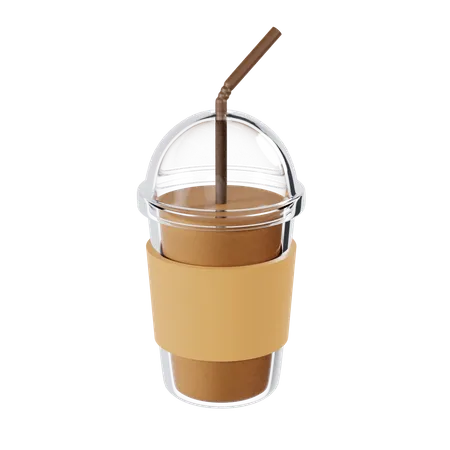 Ice Coffee  3D Illustration