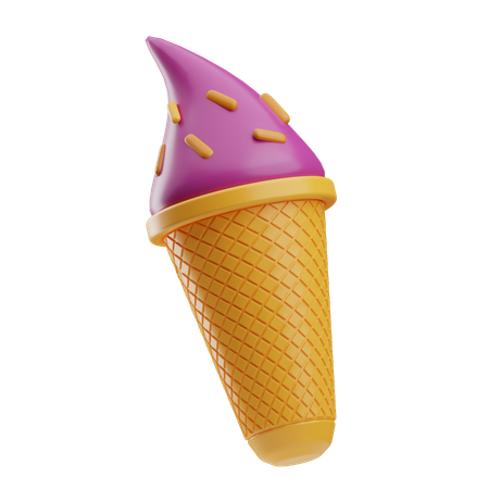 Ice Cream Cone  3D Icon