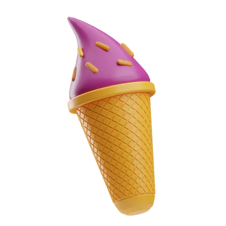 Ice Cream Cone  3D Icon