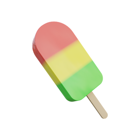 Ice Cream Stick  3D Illustration