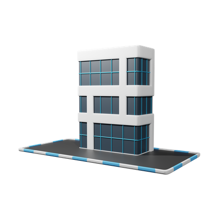 Immeuble de bureaux  3D Icon