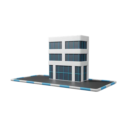 Immeuble de bureaux  3D Icon