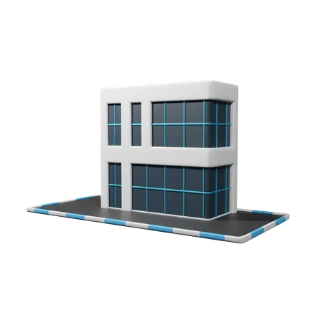 Immeuble de bureaux  3D Icon