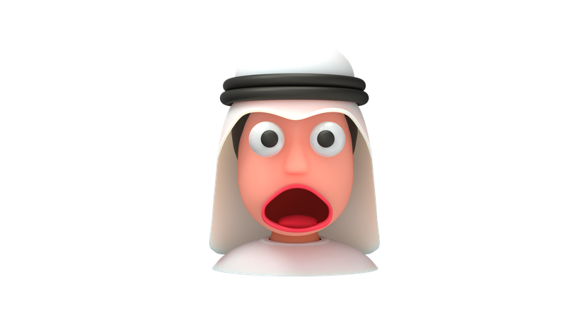 Hombre impactante del emirato  3D Emoji