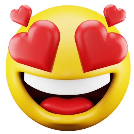 In Love Emoji  3D Icon