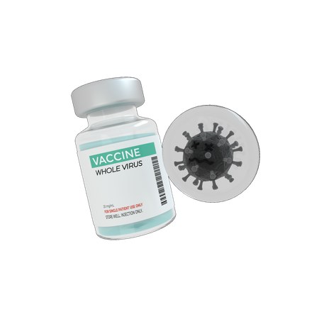 Inactived Virus  3D Illustration