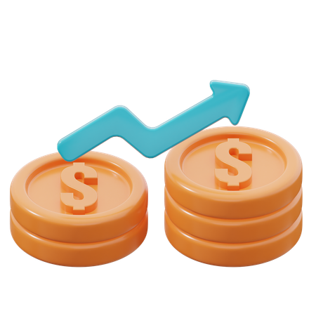 Increased Money  3D Icon