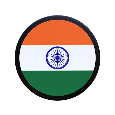 India flag  3D Illustration