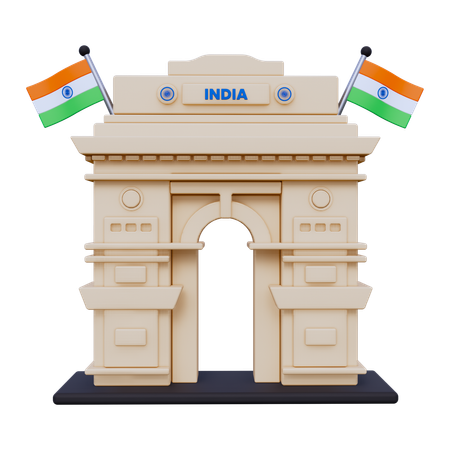 India Gate  3D Icon