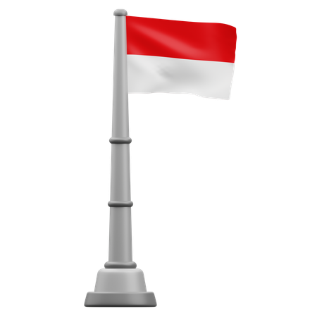 Indonesia flag  3D Icon