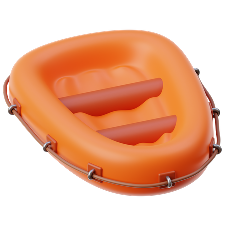 Inflatable Boat  3D Icon