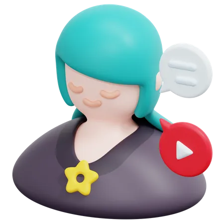 Influencer  3D Icon