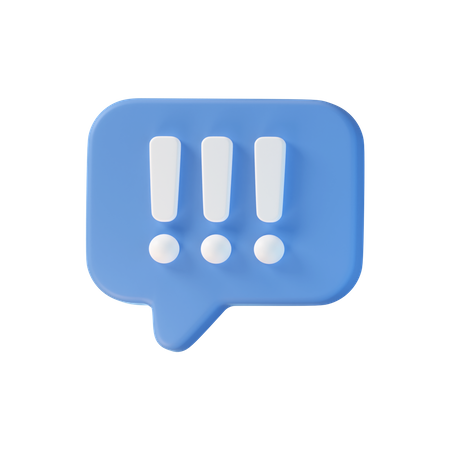 Info Chat Bubble  3D Icon