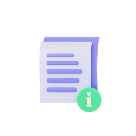 Document d'information  3D Icon