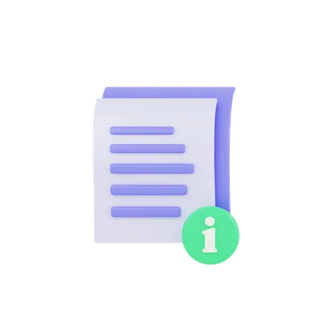 Document d'information  3D Icon