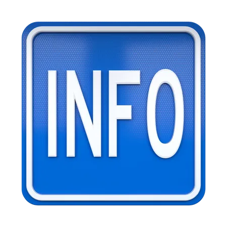 Info Sign  3D Icon