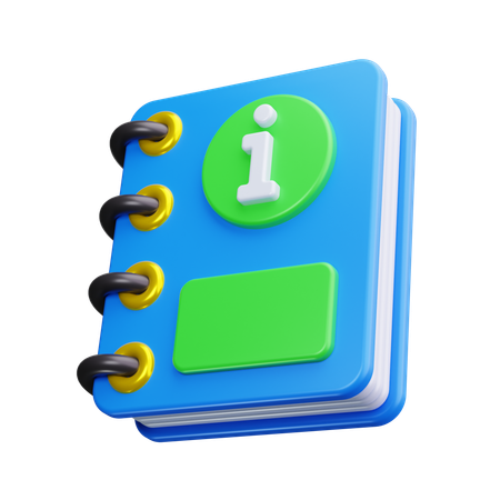 Information book  3D Icon