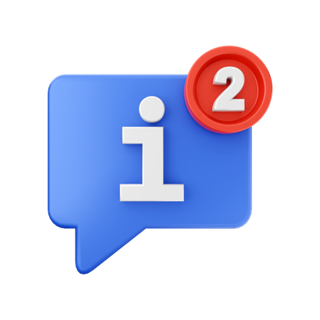 Information Notification  3D Icon