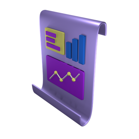 Informe estadístico  3D Icon