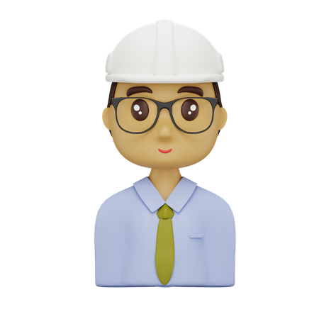 Ingeniero masculino  3D Icon