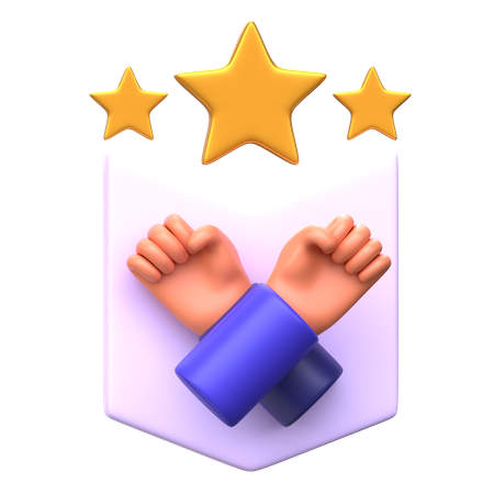 Insignia de juego cooperativo  3D Icon