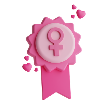 Insignia de mujer  3D Icon