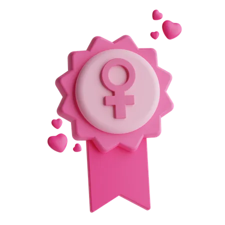 Insignia de mujer  3D Icon