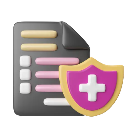 Insurance File  3D Icon