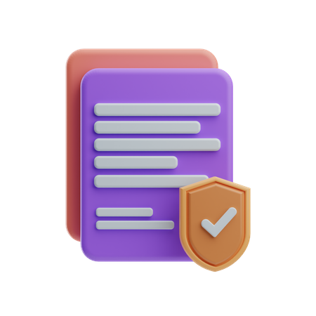 Insurance Paper  3D Icon