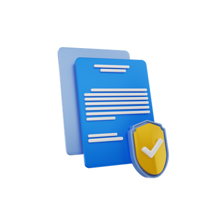 Insurance Paper  3D Icon