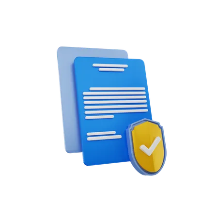 Insurance Paper  3D Icon