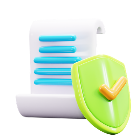 Insurance paper  3D Icon