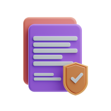 Insurance Paper  3D Icon