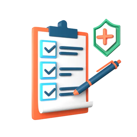 Insurance Plan  3D Icon