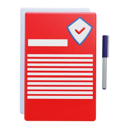 Insurance Policy  3D Icon